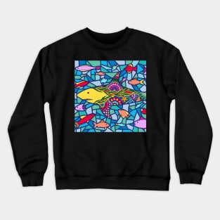 Mosaic Shark Crewneck Sweatshirt